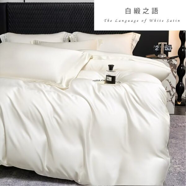天絲膠原蛋單人床包x1+枕套x 床包組 兩用被：圖片 4