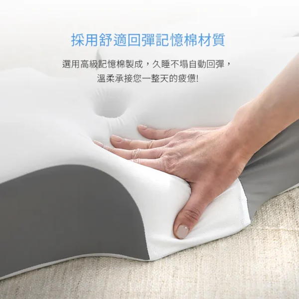【涼感科技機能蝶型枕】枕頭枕芯涼感 額外附贈替換枕頭套：圖片 7